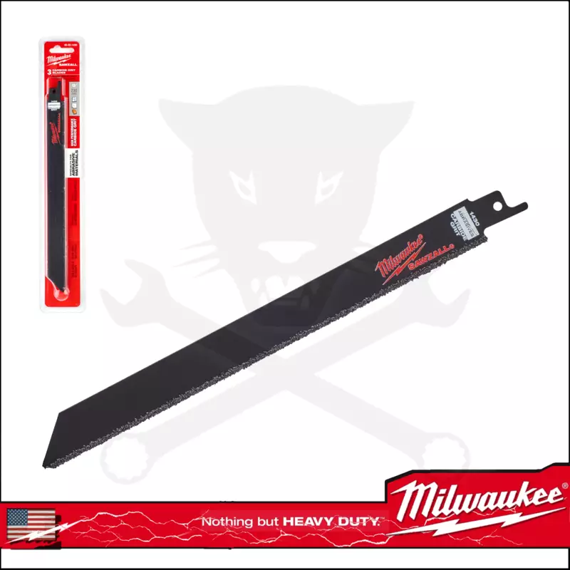 Fűrészlap kardfűrészhez, speciális. 230 mm TC GRIT 3 db-os készlet