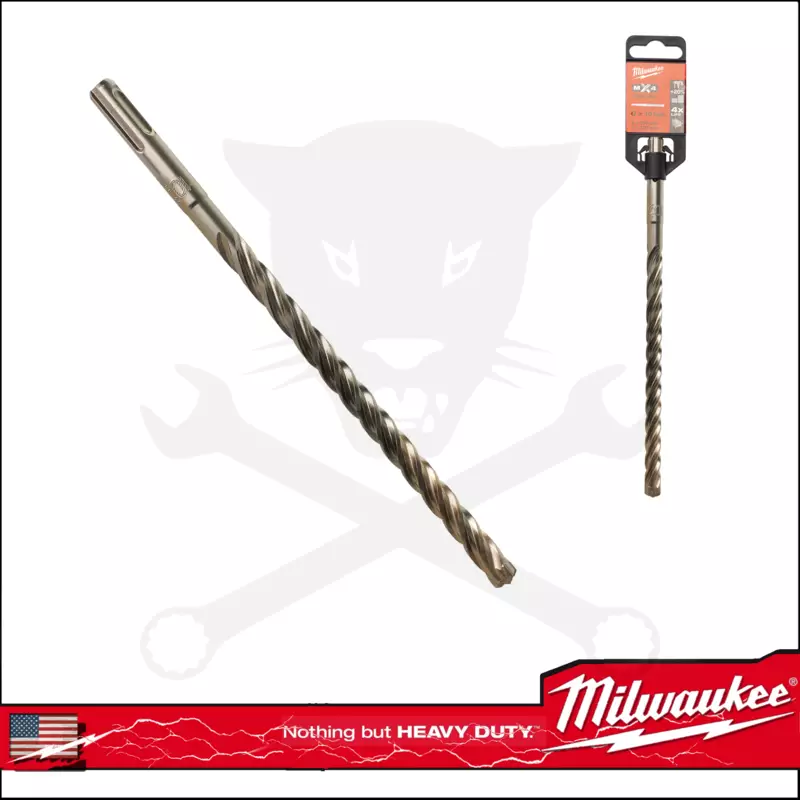 Kőzetfúró 10 x 215 mm - négyélű  SDS-Plus - MX4 Milwaukee