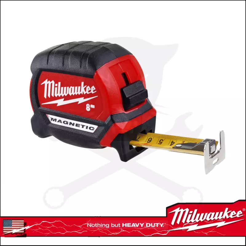 Mérőszalag 8 m x 27 mm gumírozott mágneses - Milwaukee