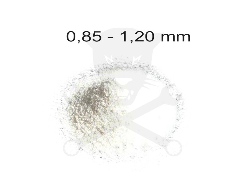 Szóróanyag elektrokorund fehér EK 20 = 0,85 - 1,20 mm -25 kg