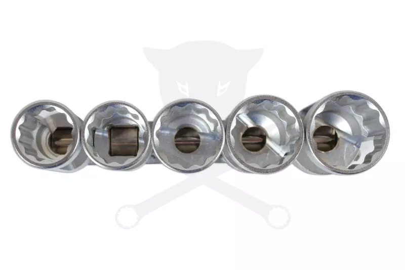 Lengéscsillapító spec. dugókulcs készlet 5 db-os 18-19-21-22-24 mm 1/2"