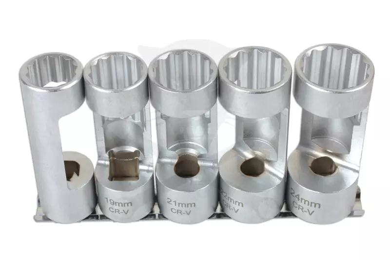 Lengéscsillapító spec. dugókulcs készlet 5 db-os 18-19-21-22-24 mm 1/2"