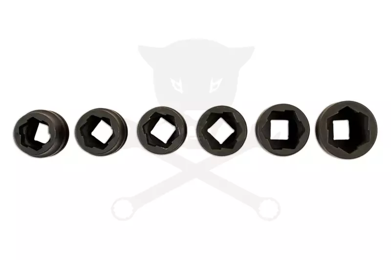 Csavarkiszedő készlet - sérült fejű csavarokhoz  6 db-os 17-24 mm 1/2"