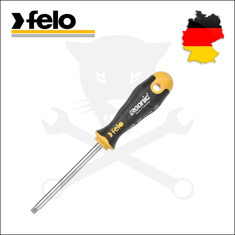 Hajtószár, nyelezett 1/4" külső négyszög - Felo Ergonic