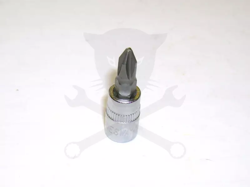 Rátűzőkulcs - crowa+bit 1/4" kereszt PH2