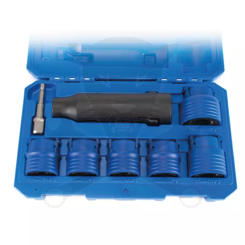 Kerékcsavar és tőcsavar menet-tisztító 6+2 db-os készlet - Laser Tools