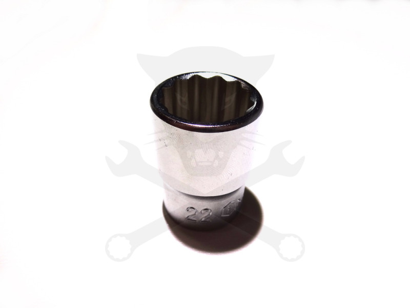 Dugókulcs - crowafej 1/2" 12 szög normál 22 mm Genius