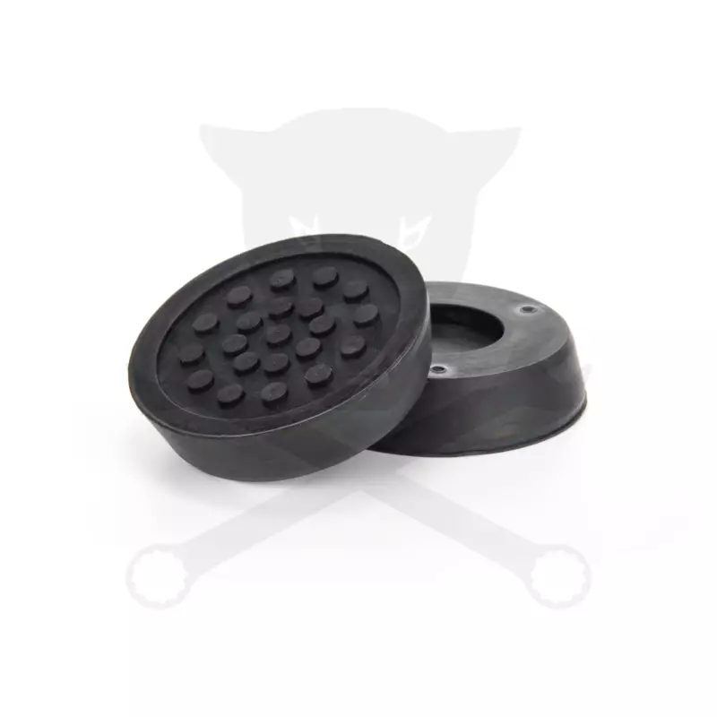 Gumipogácsa krokodil emelőhöz fekete  55x13 mm - pöttyös