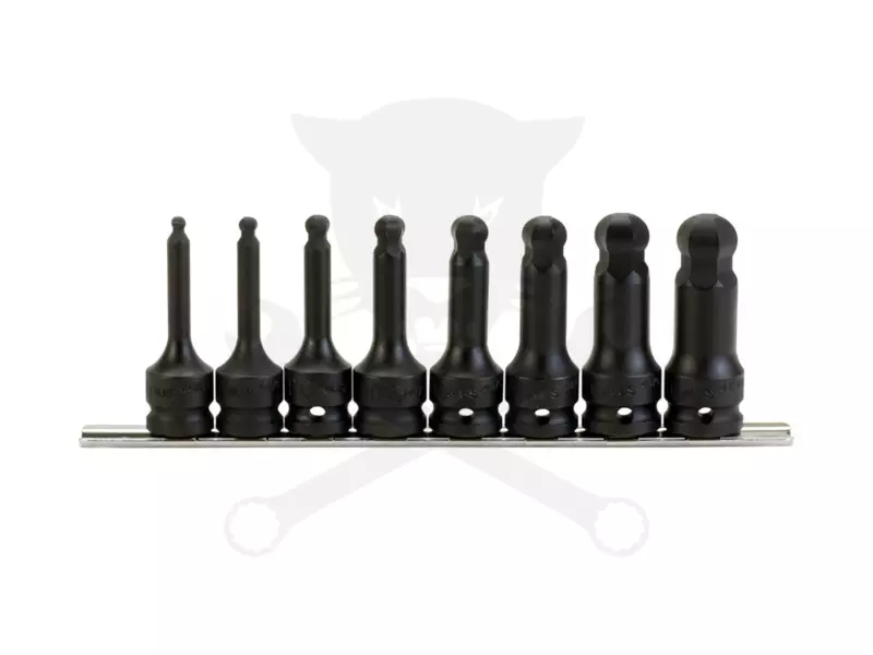 Légkulcs imbuszfej készlet 1/2" 5-19 mm 8 db-os gömbölyű Genius