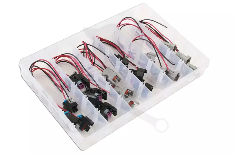 Injektor elektromos csatlakozó készlet Delphi, Denso 18 db-os