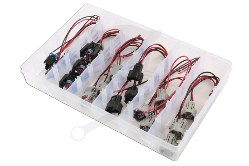 Injektor elektromos csatlakozó készlet Delphi, Denso 18 db-os