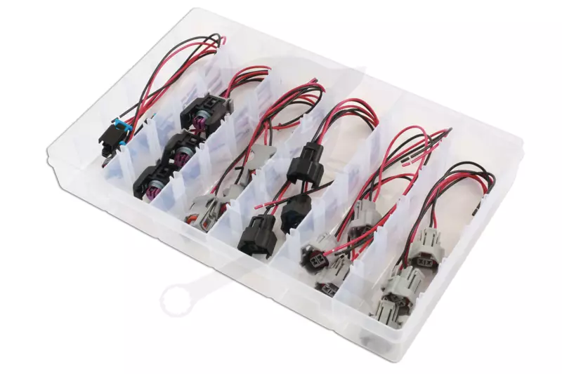 Injektor elektromos csatlakozó készlet Delphi, Denso 18 db-os