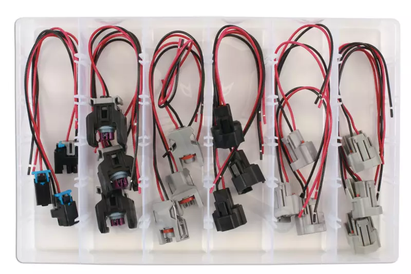Injektor elektromos csatlakozó készlet Delphi, Denso 18 db-os