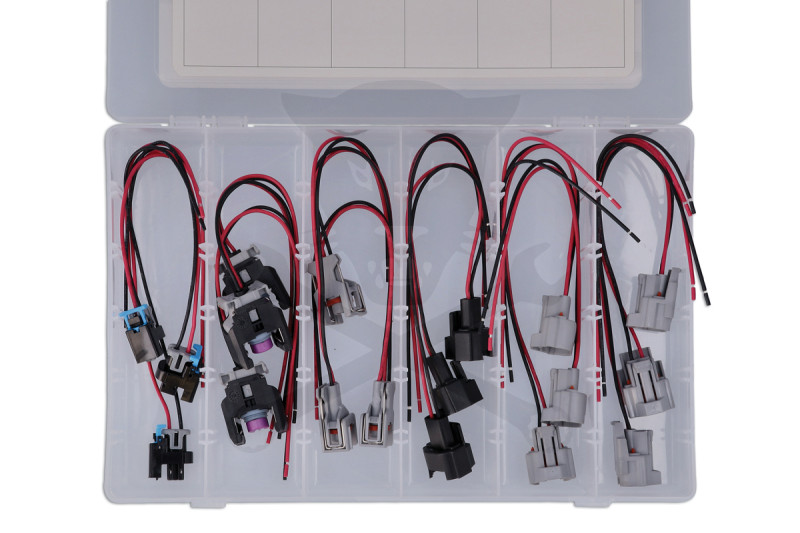 Injektor elektromos csatlakozó készlet Delphi, Denso 18 db-os