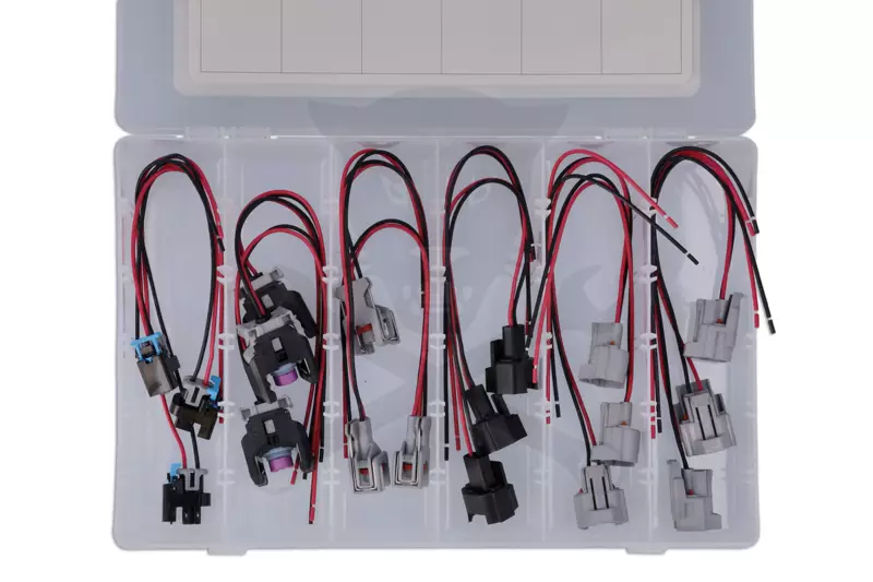 Injektor elektromos csatlakozó készlet Delphi, Denso 18 db-os