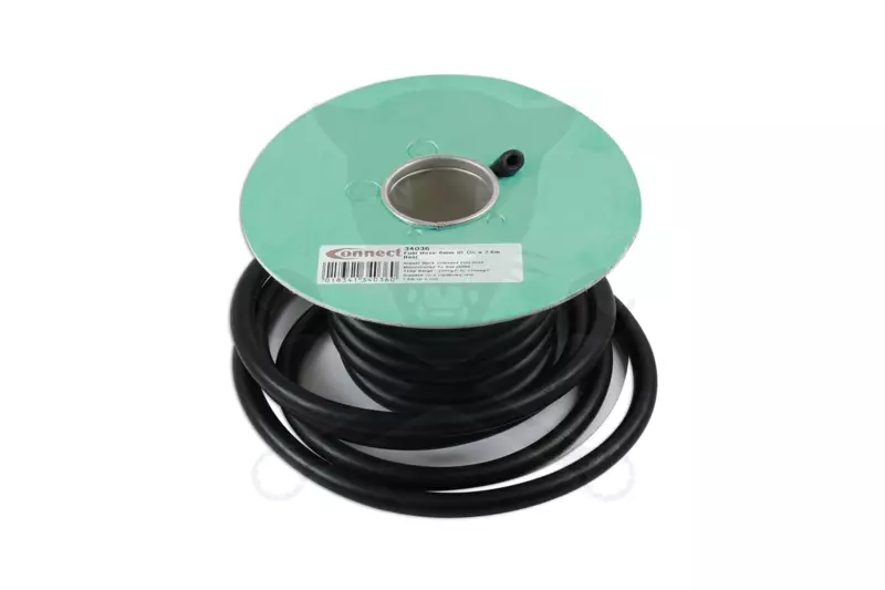 Üzemanyagtömlő 6 mm x 7.6 méter - fekete spec. gumicső