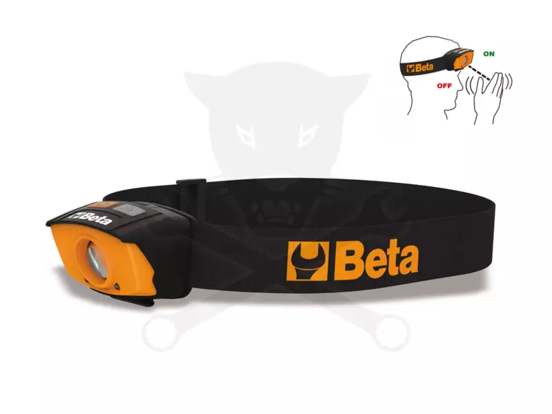 Szerelőlámpa - Fejlámpa LED CREE XP-G2 Be/Ki érzékelős IP54 -elemes- Beta