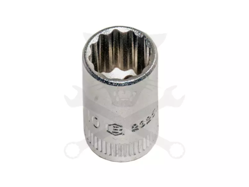 Dugókulcs - crowafej 1/4" 12 lap normál  8,0 mm Genius