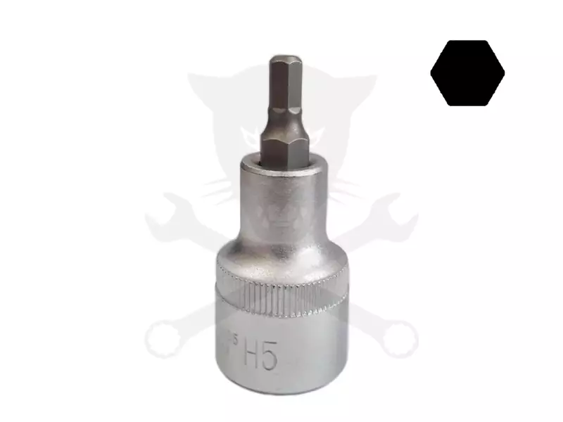 Rátűzőkulcs - crowa+bit 1/2" imbusz 5 mm