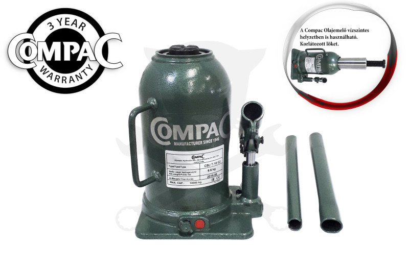 Olajemelő 10 tonnás kétlépcsős Compac