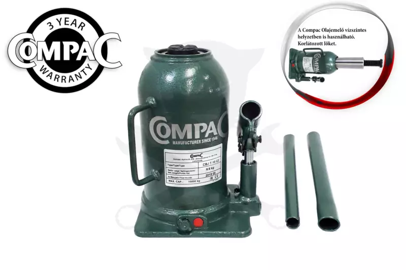 Olajemelő 10 tonnás kétlépcsős Compac