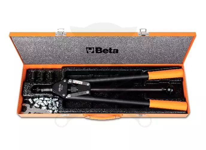 Szegecsanya behúzó - roppantó készlet- kétkezes M5-M6-M8-M10 - Beta