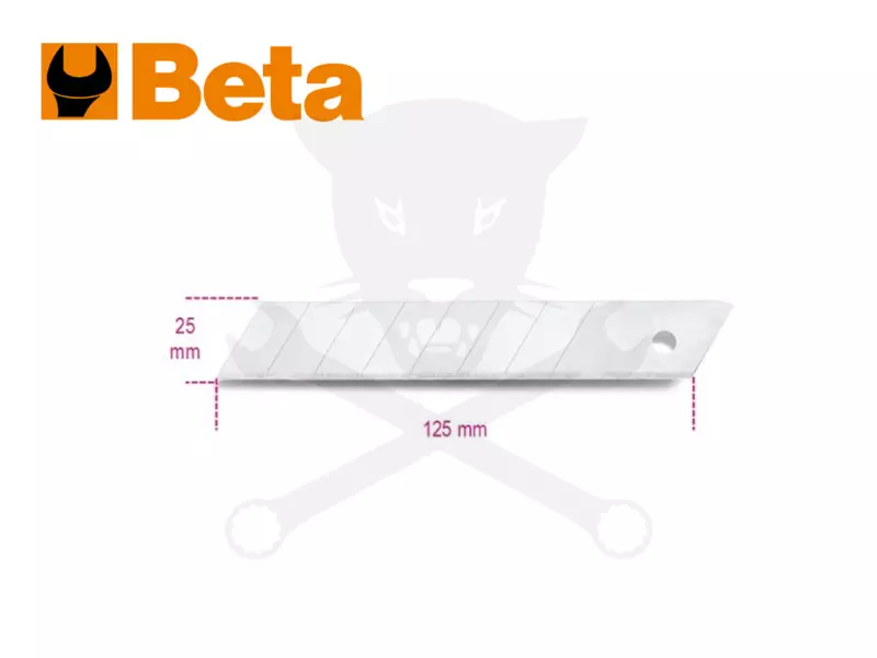Penge BETA tördelhető 25 mm 10 db - dekor - ezüst - Beta