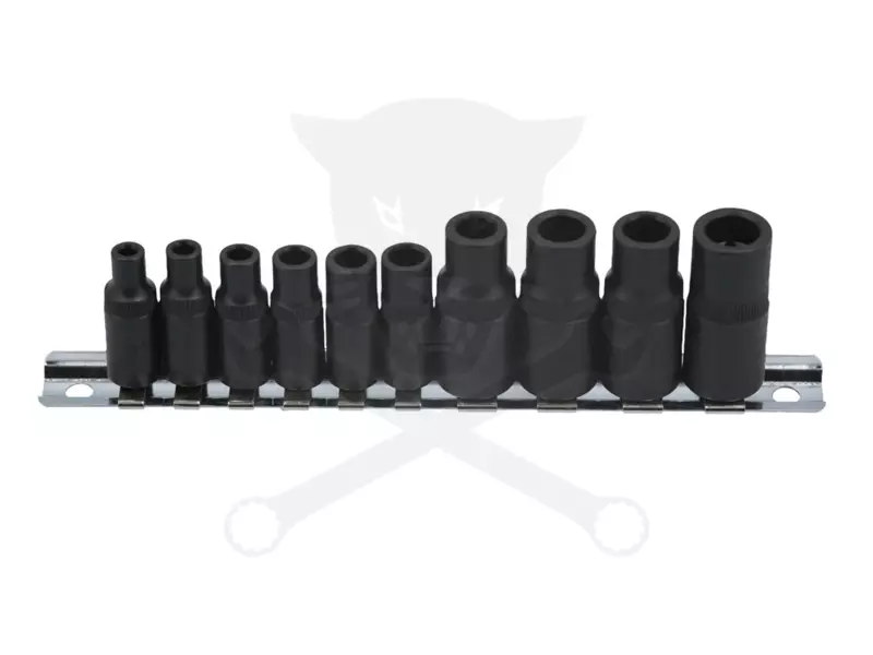 Adapter készlet menetfúrókhoz 10 db-os 4 lapú M1.5-M14 -mágneses- Laser