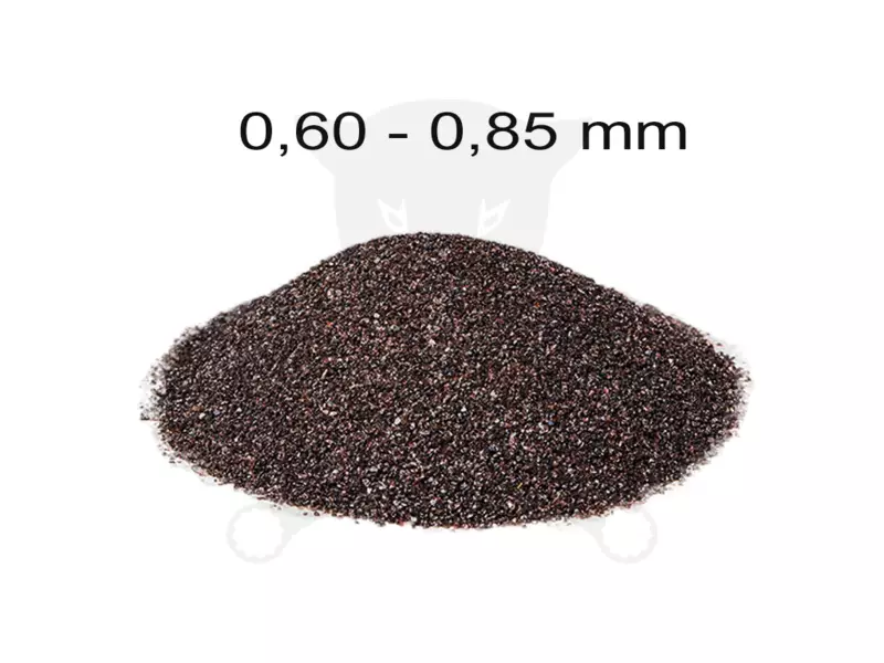 Szóróanyag normálkorund barna NK24 = 0,60 - 0,85 mm -25 kg