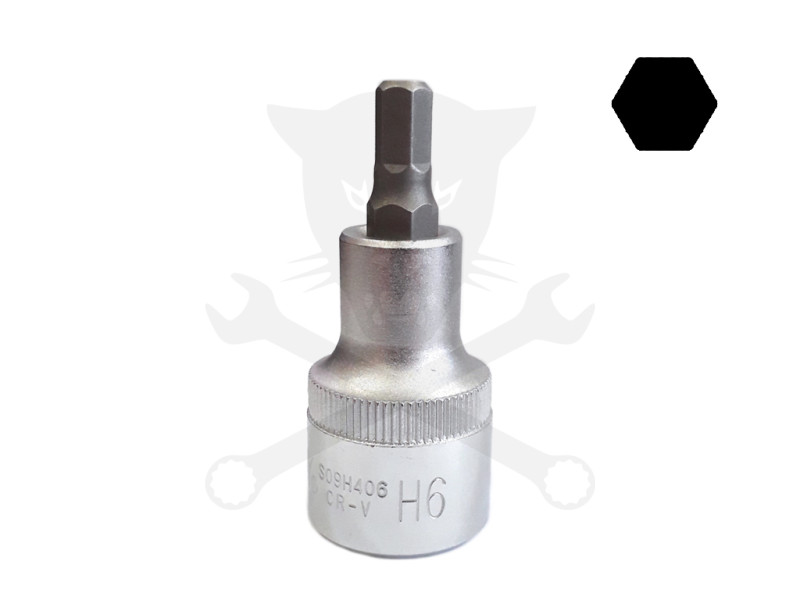 Rátűzőkulcs - crowa+bit 1/2" imbusz 6 mm