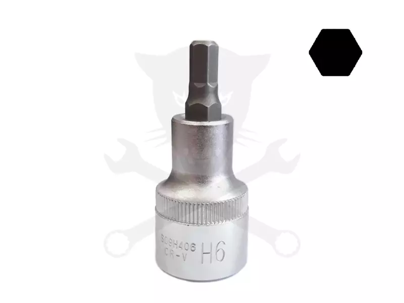 Rátűzőkulcs - crowa+bit 1/2" imbusz 6 mm