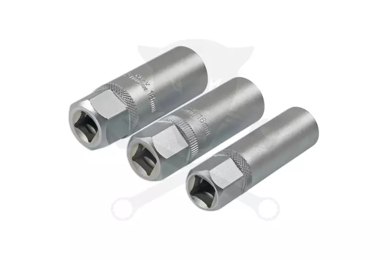 Gyertyakulcs készlet 14-16-18 mm Vékonyfalú 3/8"