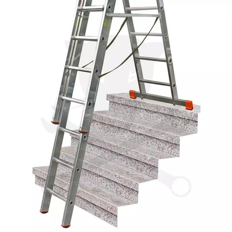 Létra ALU létrafokos sokcélú álló 3x 8 fokos - Krause Monto TRIBILO