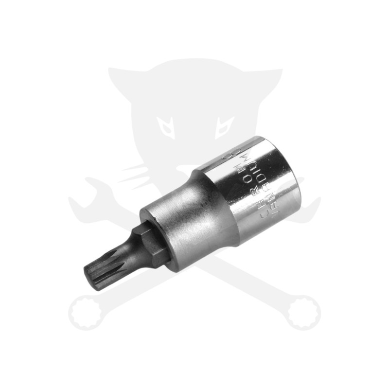 Rátűzőkulcs - crowa+bit 1/2" XZN - Spline M08 x 53 mm BGS