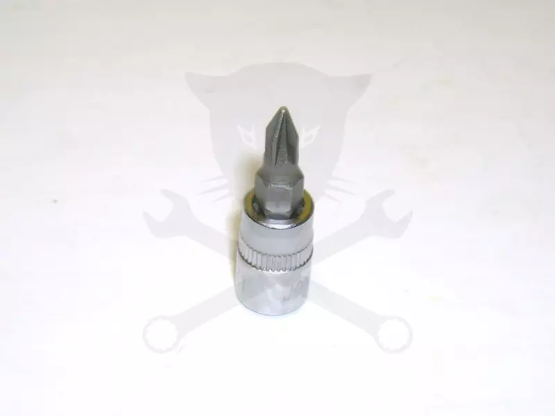 Rátűzőkulcs - crowa+bit 1/4" kereszt PZ1
