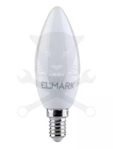 Izzó LED gyertya 8 W meleg fehér, matt 100/37 mm E14 ELMARK