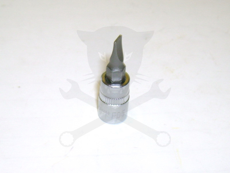 Rátűzőkulcs - crowa+bit 1/4" lapos 5 mm
