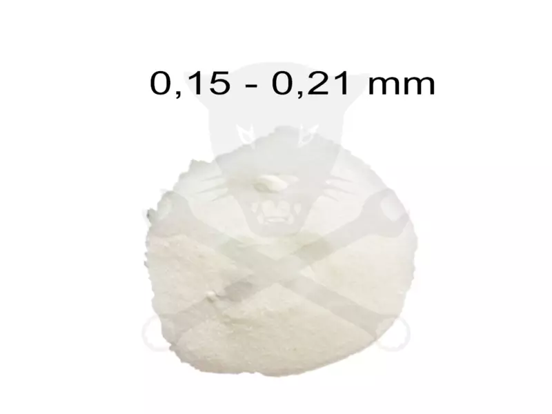 Szóróanyag elektrokorund fehér EK 80 = 0.15 - 0.21 mm -25 kg