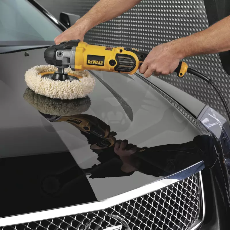 Polírozógép 1250W - gyapjú feltéttel 180-230 mm - DeWalt2