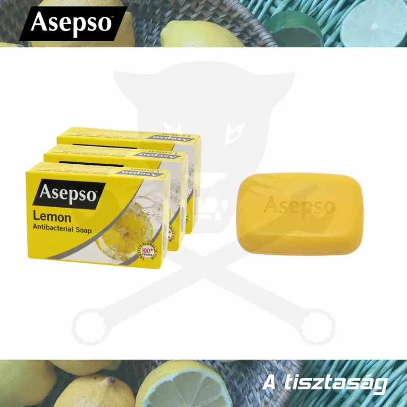 Szappan 3 db-os Asepso Citrom ANTIBAKTERIÁLIS szappan 3x80 g
