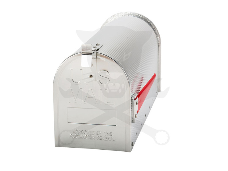 Postaláda - Amerikai, alumínium postaláda - ALU ezüst