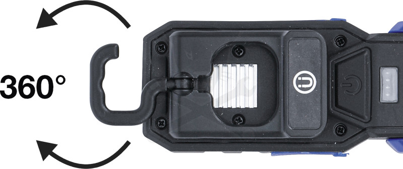 Szerelőlámpa LED 01 COB + 1 ledes dönthető akkus 10W szerelőlámpa -BGS