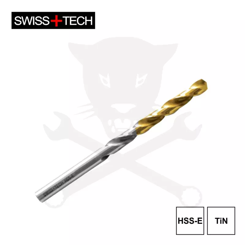 Csigafúró 8,5 mm HSS-E TiN DIN338 ipari - SwissT (SWT-125-1785A)