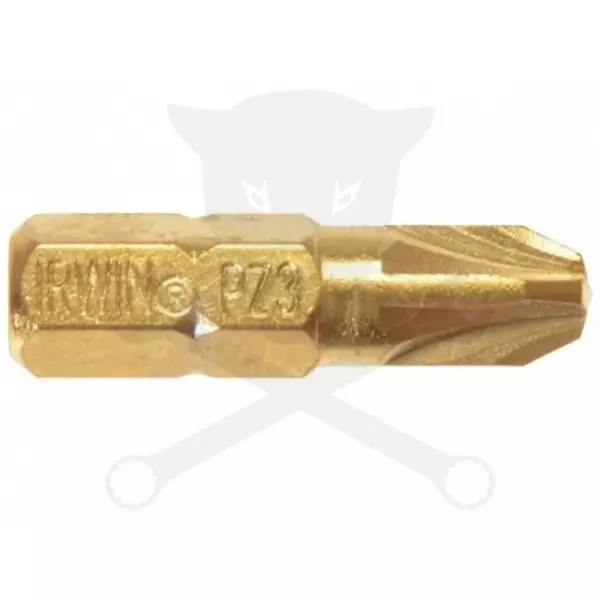 Bithegy, gépi készlet 10 darabos TiN PZ1 x 25 mm 1/4"