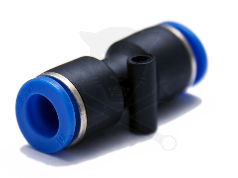 Levegős csatlakozó műanyag csőhöz, toldó elem 9 mm