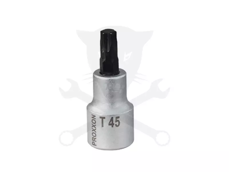 Rátűzőkulcs - crowa+bit 1/2" torx T45 hosszított Proxxon