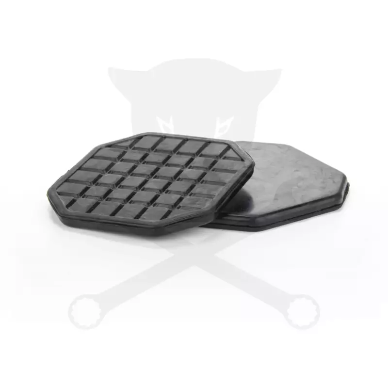 Gumipogácsa krokodil emelőhöz fekete  92x8 mm / 8 lapú T83508-hoz