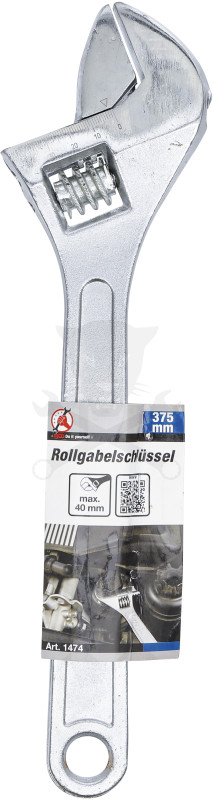 Állítható kulcs 0-40 mm - hossz: 375 mm - BGS
