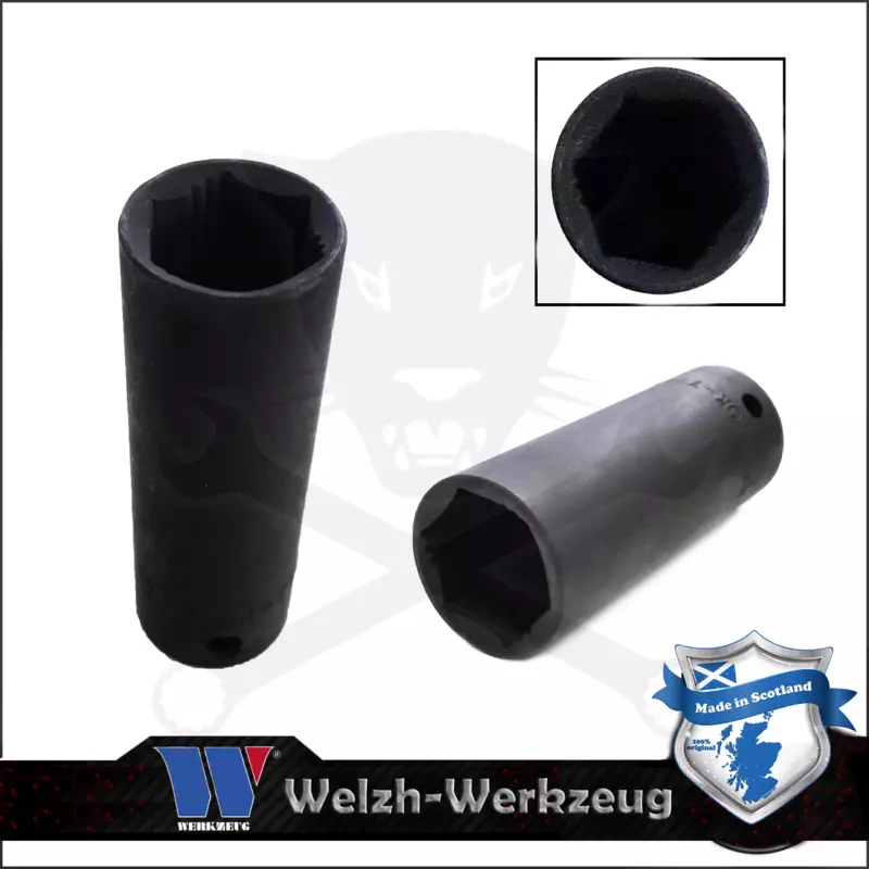 Lok-Typ Légkulcsfej - gépifej 1/2" 16 mm 6 lap hosszú - Welzh