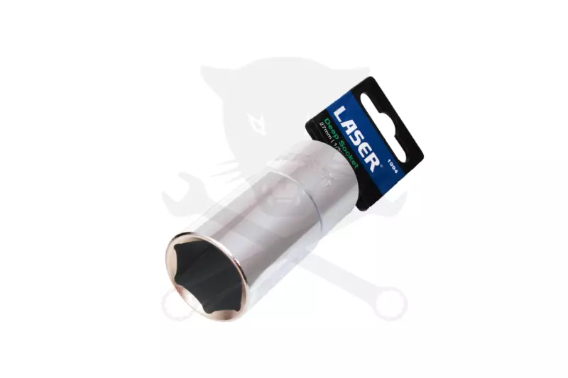 Dugókulcs - crowafej 1/2" 6 lap hosszú 27 mm - LaserTools